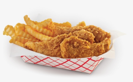 Chicken Strips And Crinkle Fries, HD Png Download, Free Download