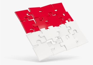Square Puzzle Flag - Indonesia Flags Puzzle, HD Png Download, Free Download