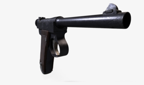 Nambu Ww2 Pistol Render 5 - Firearm, HD Png Download, Free Download
