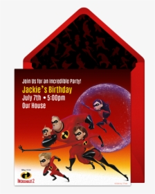 Incredible 2 Birthday Invitation, HD Png Download, Free Download