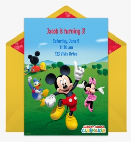 Mickey Mouse Clubhouse Party Invitation, HD Png Download, Free Download