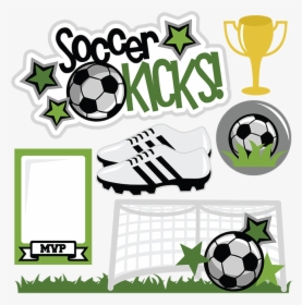 Kicks Svg Scrapbook Title - Digital Soccer Scrapbook Pages, HD Png Download, Free Download