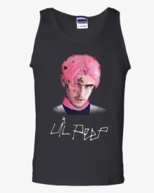 Lil Peep Tank Top Face Painting - T-shirt, HD Png Download, Free Download