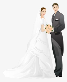 Watercolor Groom & Bride, HD Png Download, Free Download