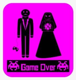 Game Over Boda Svg Clip Arts - Clip Art, HD Png Download, Free Download