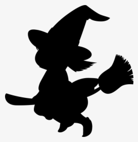 Cartoon Witch Silhouette, HD Png Download, Free Download