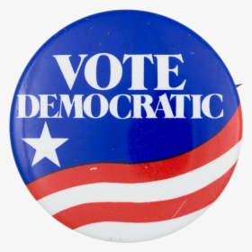 Vote Democratic Flag Political Button Museum, HD Png Download, Free Download