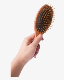 Hairbrush Png - Holding Hair Brush, Transparent Png, Free Download