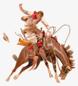 Wild West Cowboy On Horse Png, Transparent Png, Free Download