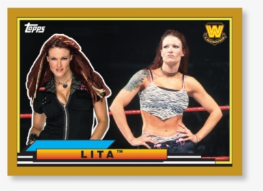 2018 Topps Wwe Heritage Lita Big Legends Gold Ed - Lita From Wwe, HD Png Download, Free Download
