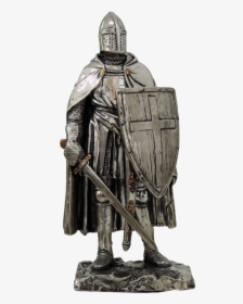 Crusader Knight Statue - Medieval Statue, HD Png Download, Free Download