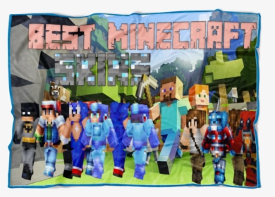 Minecraft Skin Fleece Blanket Lightweight Supremely - Crew, HD Png Download, Free Download