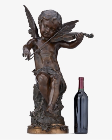 Ange Jouant Du Violin By Gaston Leroux - Statue, HD Png Download, Free Download