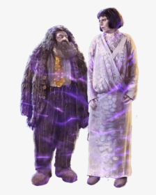 Hagrid And Madame Maxime In Their Yule Ball Outfits - Harry Potter Bal De Noel, HD Png Download, Free Download
