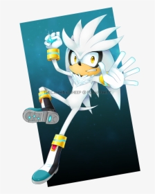 Silver The Hedgehog - Cartoon, HD Png Download, Free Download