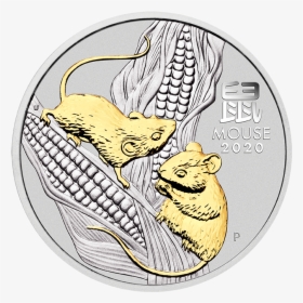 2020 1 Oz Australia Lunar Series Iii Year Of The Mouse - Australian Silver Mouse 2020, HD Png Download, Free Download