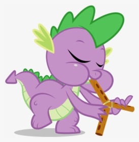 Spike Playing Flutes By Dervonnebenaan - Pinkie Pie, HD Png Download, Free Download