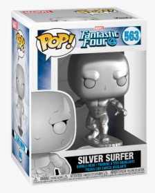 Funko Pop Marvel Fantastic Four Silver Surfer, HD Png Download, Free Download