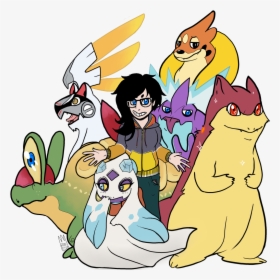 Top 6 Favorite Of All Time appletun, Typhlosion, Silvally, - Cartoon, HD Png Download, Free Download
