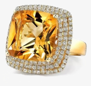 Yellow Topaz Png Download Image - Engagement Ring, Transparent Png, Free Download