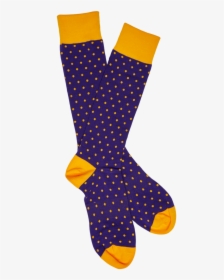 Purple And Gold - Sock, HD Png Download, Free Download