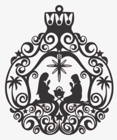 Nativity Ornament Silhouette, HD Png Download, Free Download