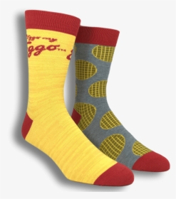 2 Pair Pack Kellogg’s Eggo Waffle Socks - Sock, HD Png Download, Free Download