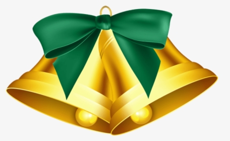 Green Christmas Bow Png - Green Christmas Bell Clipart, Transparent Png, Free Download