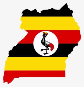 Uganda Flag Map, HD Png Download, Free Download