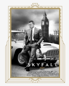 Skyfallposterframed - James Bond No Time To Die Car, HD Png Download, Free Download