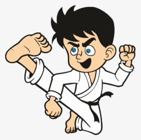 Karate Cartoon Royalty-free Clip Art - Karate Cartoon, HD Png Download, Free Download