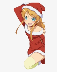 Anime Girl Santa Png, Transparent Png, Free Download