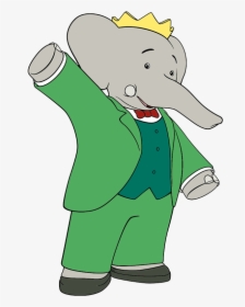 Babar The Elephant Waving - Babar The Elephant Png, Transparent Png, Free Download