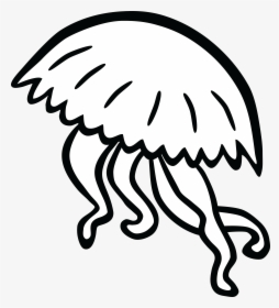 Clipart Jelly Fish Svg Free Black And White Jellyfish - Jelly Fish Black And White Image Clip Art, HD Png Download, Free Download