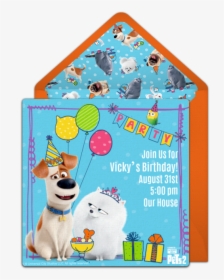 Secret Life Of Pets Birthday Invitations, HD Png Download, Free Download