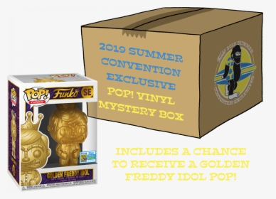 Funko Poplandia Mystery Box - Golden Freddy Idol Funko Pop, HD Png Download, Free Download