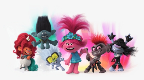 Trolls Characters - Stuffed Toy, HD Png Download, Free Download