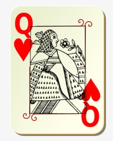 Queen Of Hearts Card - Queen Of Hearts Public Domain, HD Png Download, Free Download