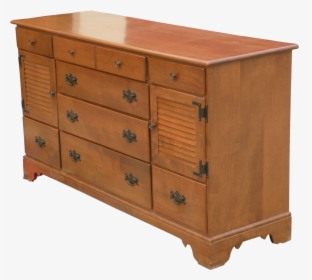 A Side View Of A Solid Maple Dresser - Chest Of Drawers, HD Png Download, Free Download