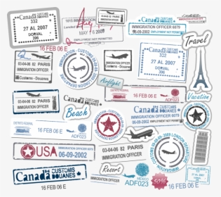 Passport Stamps, HD Png Download, Free Download