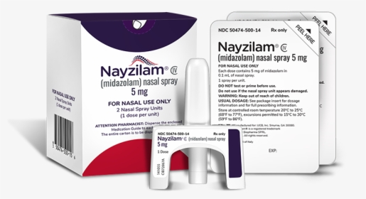 Nayzilam Nasal Spray Packaging - Nayzilam Nasal Spray, HD Png Download, Free Download