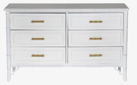 White Bamboo Dresser Ideas - Chest Of Drawers, HD Png Download, Free Download