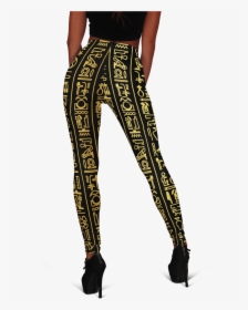 Egyptian Hieroglyphics Leggings 3"  Class= - Ankh, HD Png Download, Free Download