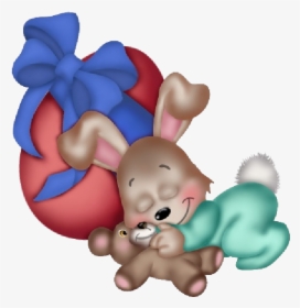 Cute Easter Bunny Cartoon Images - Bunnies Good Night Gif, HD Png Download, Free Download