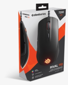 Steelseries Rival110 Gaming Mouse Gadgetsngaming - Steelseries Rival 110 Rgb Gaming Mouse Black, HD Png Download, Free Download