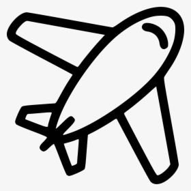 Airplane Plane Aircraft Travelling Flying - Symbol Black And White Airplane Icon, HD Png Download, Free Download