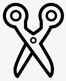 Scissors Outline Pointing Down - Scissors Icon Outline, HD Png Download, Free Download