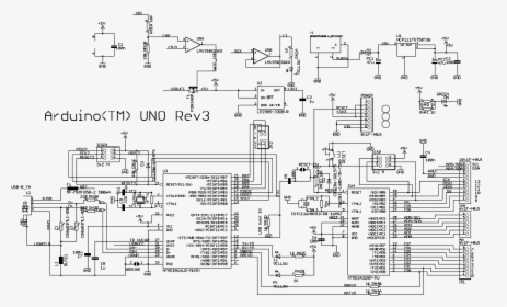Hd Schematic Wiring Diagram Arduino Text Drawing Png - Arduino Uno Ch340 Schematic, Transparent Png, Free Download
