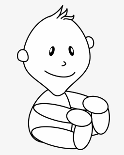 Baby Stage 2 Clipart - Outline Of A Baby, HD Png Download, Free Download