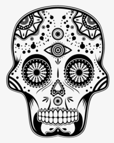 Skulls Png Image - Dia De Los Muertos Skull Transparent, Png Download, Free Download